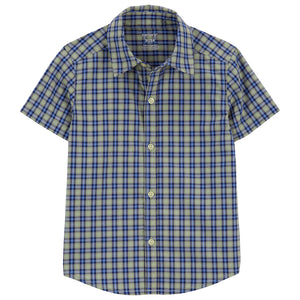 Boys' Plaid Button-Down Shirt 2Q513510