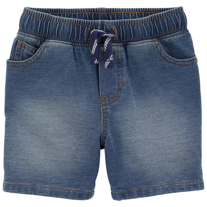 Front of Toddler Boys' Pull-On Denim Shorts 2Q517110