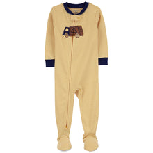 Recycling Truck Toddler Boys' Fleece Footie Pajamas