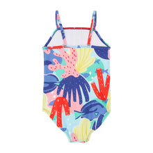 Baby Girls' Blue Coral Swimsuit 2R071410 back