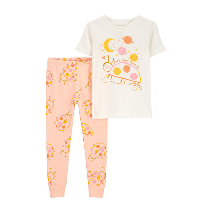 Toddler Girls' 2-Piece Ladybug Cotton Pajamas 2R166210
