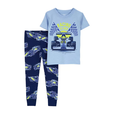 Toddler Boys' 2-Piece Racing Cotton Fabric 2R167410