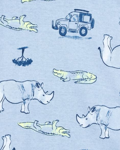 Toddler Boy 4-Piece Alligator Cotton Pajamas 2S380510-969