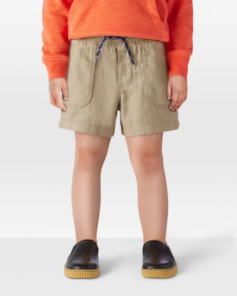 Toddler Pull-On Twill Shorts - Khaki 2S826210-260