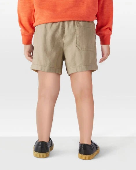 Toddler Pull-On Twill Shorts - Khaki 2S826210-260
