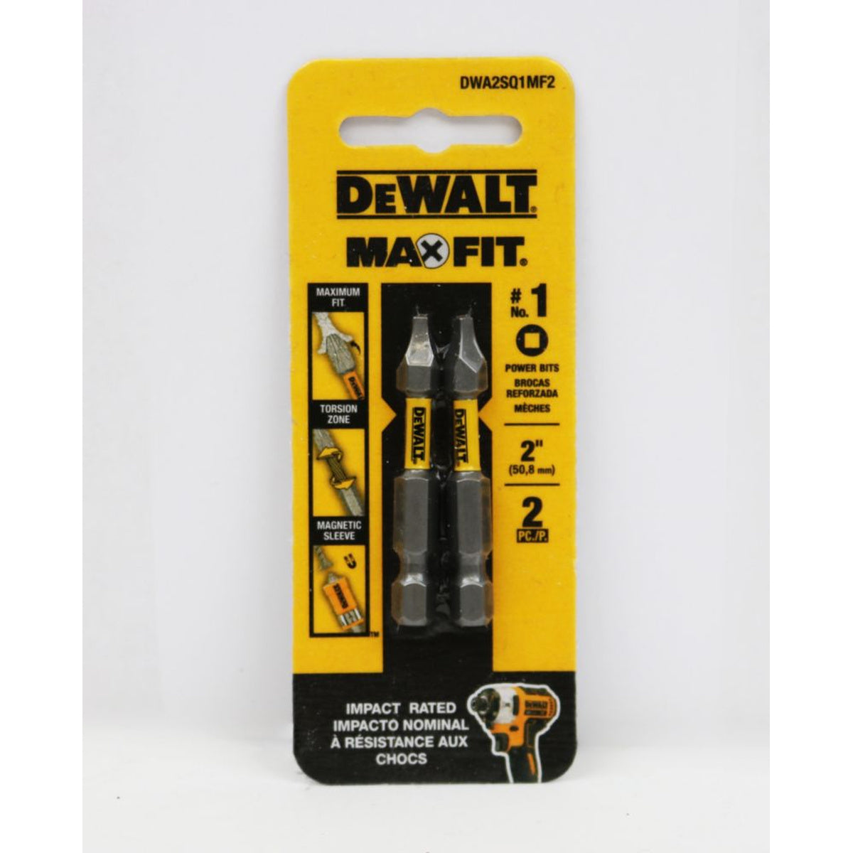 Dewalt 2 in. #1 Square Bit (2-Piece) – Good's Store Online