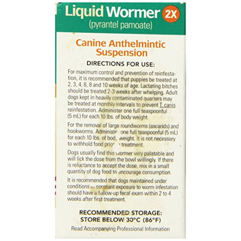 2 oz Liquid Dog Wormer