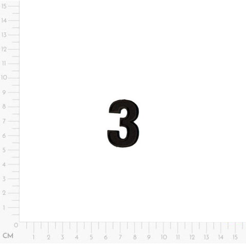 black 3, Number Applique M1549