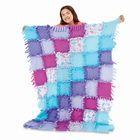 butterfly fleece quilt completed