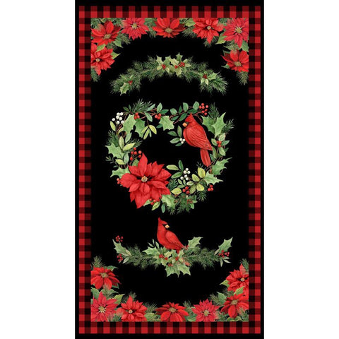 Season of Heart Cotton Fabric Panel 3023