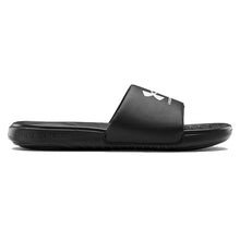 Black & White Men's UA Ansa Fixed Slides 3023761-004