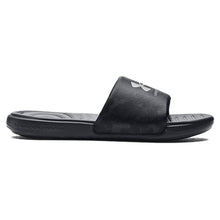 Black, Pitch Gray Men's UA Ansa Graphic Slides 3024434-018