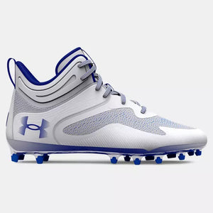 Blue Men's UA Command MC Mid Lacrosse Cleats 3025639-102