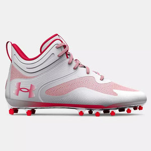 Red Men's UA Command MC Mid Lacrosse Cleats 3025639-101