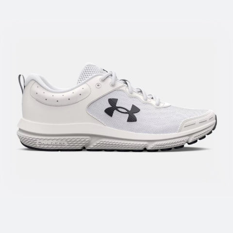 White, Black Women's UA Charged Assert 10 Running Shoe 3026179