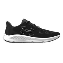 Black/White Women's Charged Pursuit 3 Big Logo Running Shoes 3026523-001