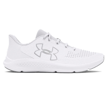 White Women's Charged Pursuit 3 Big Logo Running Shoes 3026523