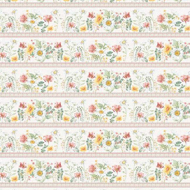 Daisy Days Collection Repeating Stripes Cotton Fabric 88309