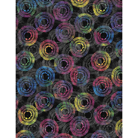 Circle Burst 108" Cotton Fabric Quilt Backing 3030