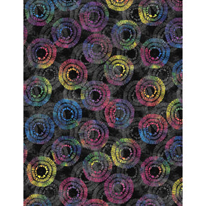 Circle Burst 108" Cotton Fabric Quilt Backing 3030