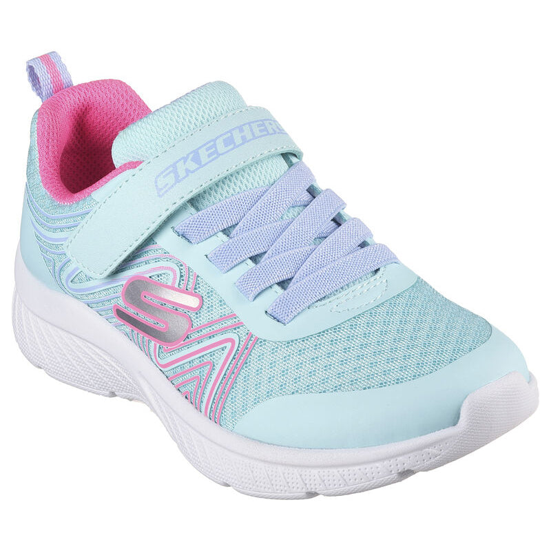 Aqua & Pink Girls' Microspec Plus - Swirl Sweet Sneakers 303535L