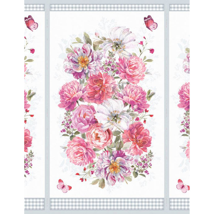 Wilmington Prints Blush Garden Cotton Fabric Collection Panel 3041-17771-193