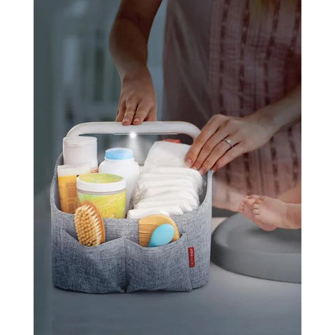 Nursery Style Light-Up Diaper Caddy