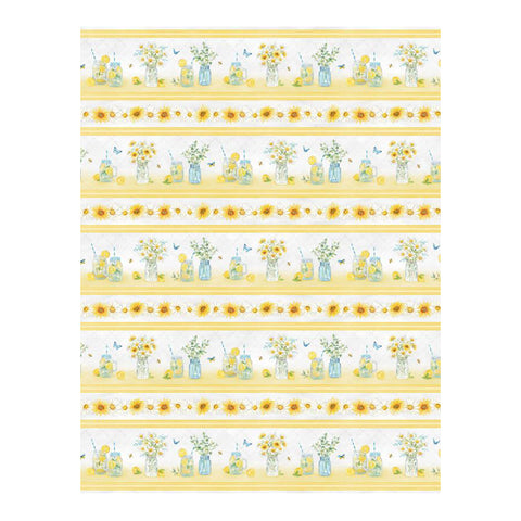 Zest for Life Collection Repeating Stripes Cotton Fabric 19152-594