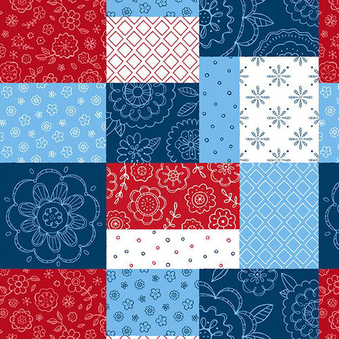 Colors of Summer Collection Patchwork Cotton Fabric 23702-314