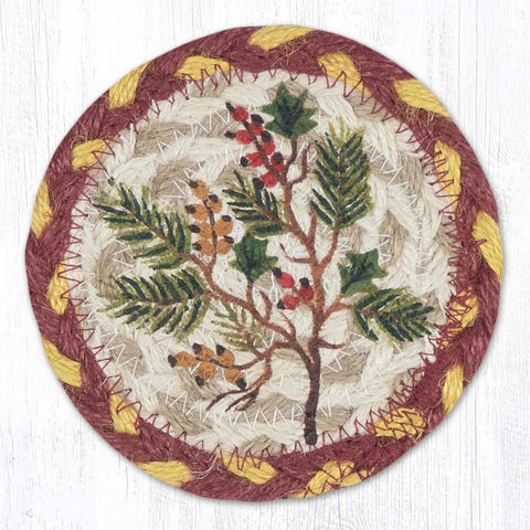 Berries Evergreen Holly coaster