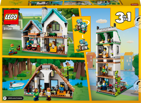 LEGO Creator 3 in 1 Cosy House Toys Model Building Set 31139