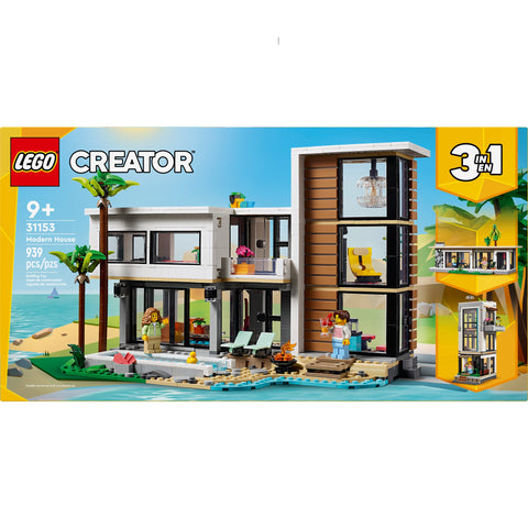 LEGO Creator 3in1 Modern House Toy Playset for Kids 31153