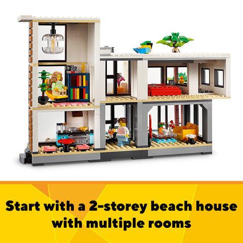 LEGO Creator 3in1 Modern House Toy Playset for Kids 31153