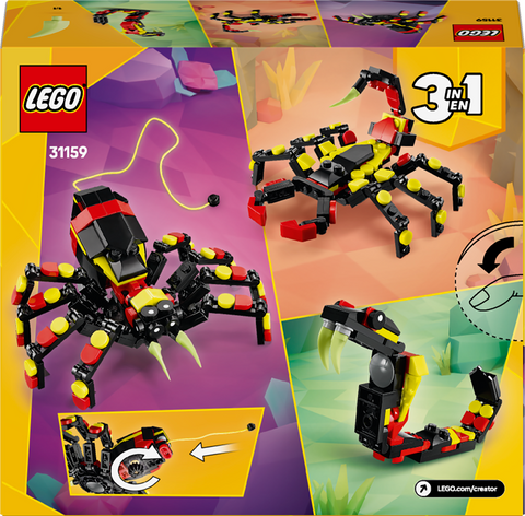 LEGO Creator 3 in 1 Wild Animals Surprising Spider Building Toy 31159