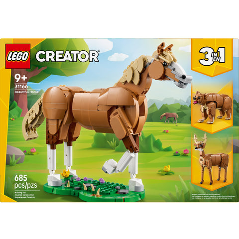 LEGO Creator 3 in 1 Beautiful Horse Building Toy 31166