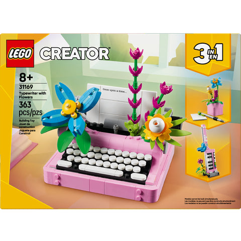 LEGO Creator 3 in 1 Typewriter with Flowers Building Toy 31169