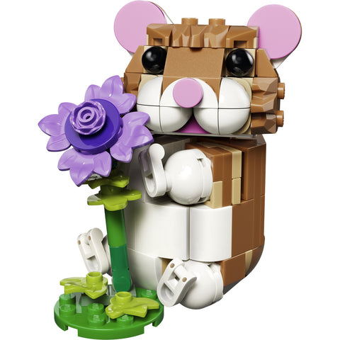 LEGO Creator 3 in 1 Cute Hamster with a Flower Toy 31376
