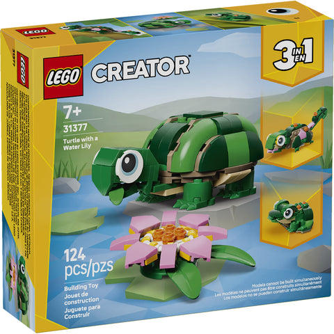 LEGO Creator 3 in 1 Turtle with a Water Lily Flower 31377