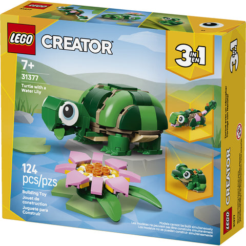LEGO Creator 3 in 1 Turtle with a Water Lily Flower 31377