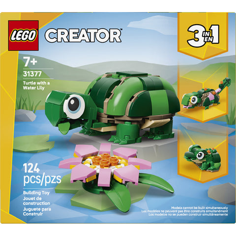 LEGO Creator 3 in 1 Turtle with a Water Lily Flower 31377