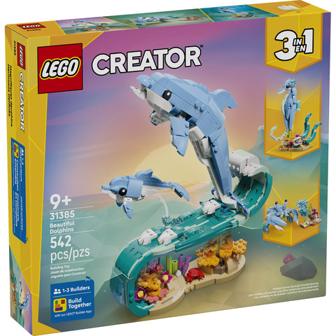 LEGO Creator 3 in 1 Sea Animals: Beautiful Dolphins 31385
