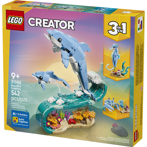 LEGO Creator 3 in 1 Sea Animals: Beautiful Dolphins 31385