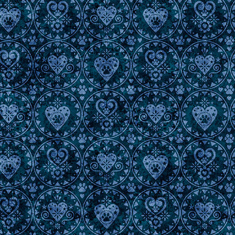 navy geo, Cuties II Collection Cotton Fabric 314