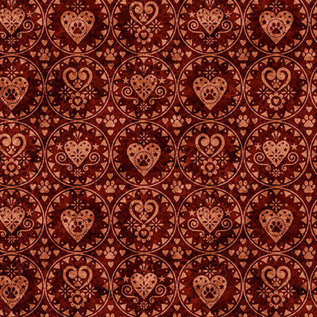 red geo, Cuties II Collection Cotton Fabric 314