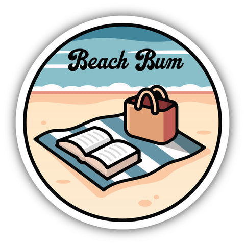 Beach Bum Sticker 3155-LSTK