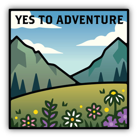 Yes To Adventure Sticker 3180-LSTK