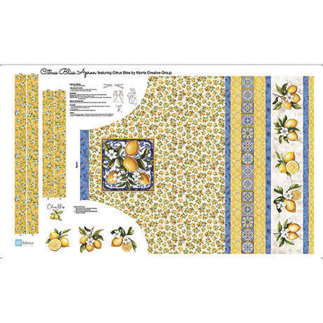 Citrus Bliss Collection Apron Cotton Craft Panel 31847-X