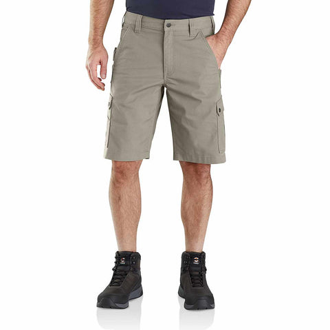 Tan Rugged Flex Relaxed Fit Ripstop Cargo Work Shorts 104727