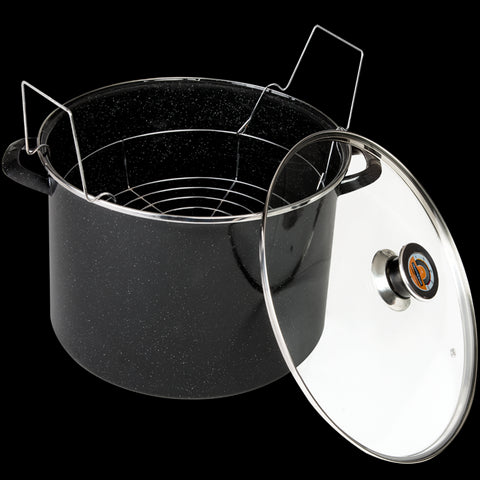 Granite Ware Heavy Gauge 21-quart Canner with glass lid