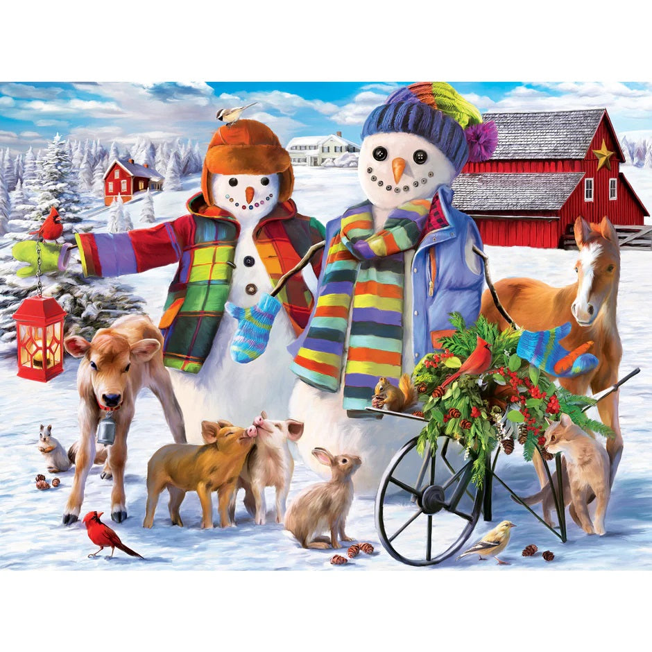 Snow Family McDonald 300-Piece Holiday Puzzle 32345